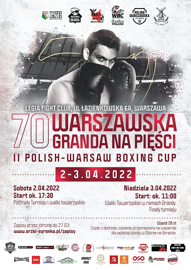 Warszawska Granda na Pięści Torwar Łazienkowska 6a Legia Fight Club