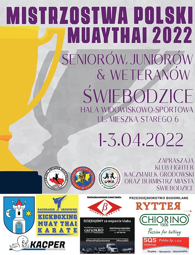 Mistrzostwa Polski MuayThai 2022 Świebodzice