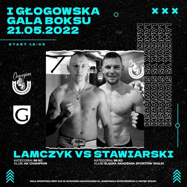 Krzysztof Stawiarski (Naprzód Lipiny Chorzów) vs Kamil Lamczyk (AK Champion)