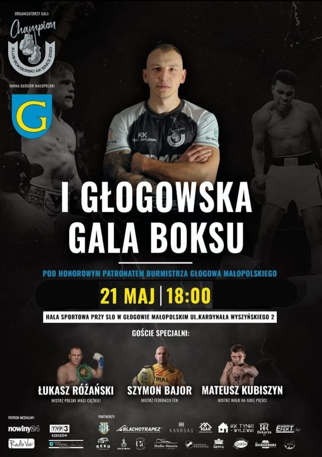 Głogowska Gala Boksu Kamil Lamczyk Głogów Małopolski