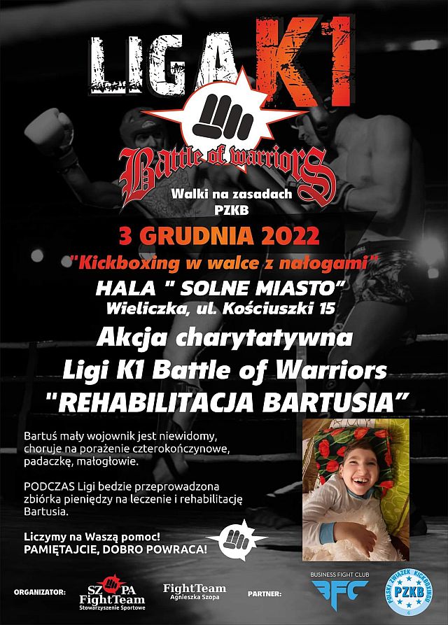 Battle of Warriors Kickboxing w walce z nałogami POMAGAMY Rafał Szopa TEAM