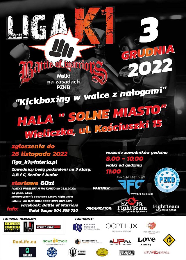 Battle of Warriors Kickboxing w walce z nałogami