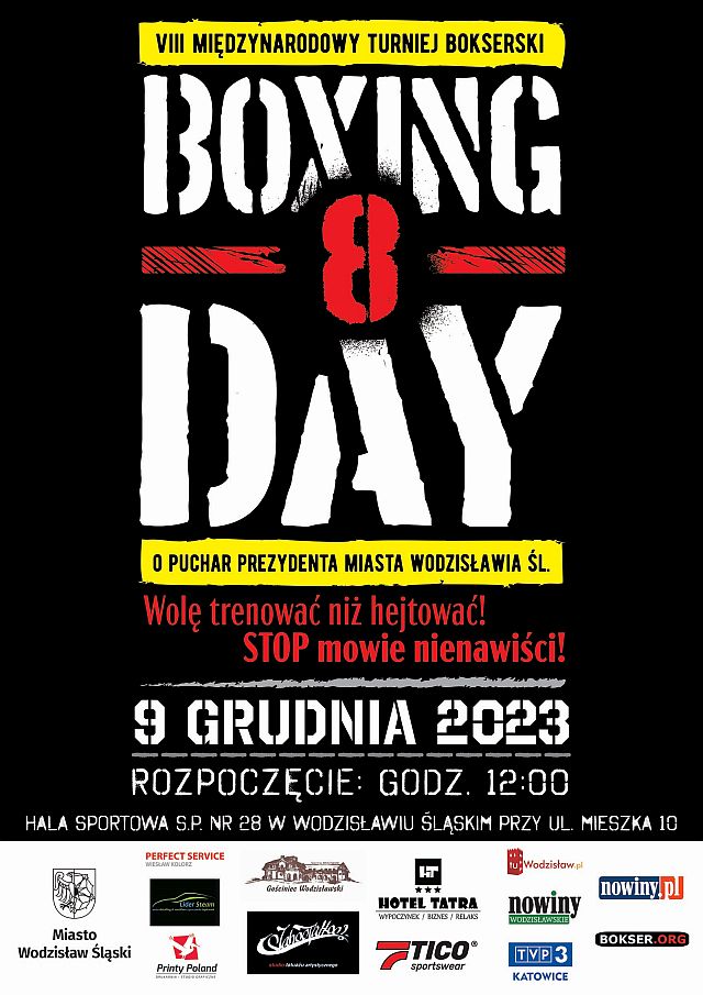 VIII Międzynarodowy Turniej Bokserski 'Boxing Day' o Puchar Prezydenta Miasta Wodzisławia Śląskiego