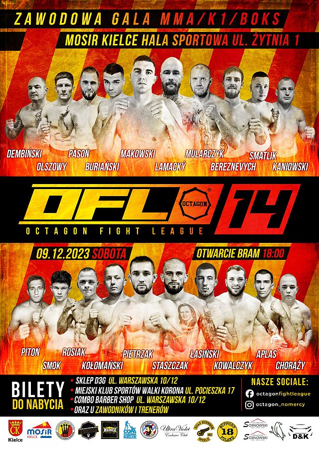 Gala Octagon Fight League 14 Kielce 