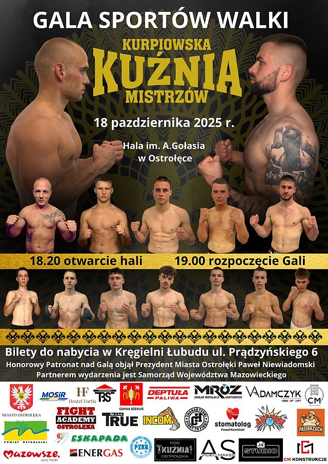 Kurpiowska Kunia Mistrzów - Liga Kickboxingu i Gala Sportów Walki