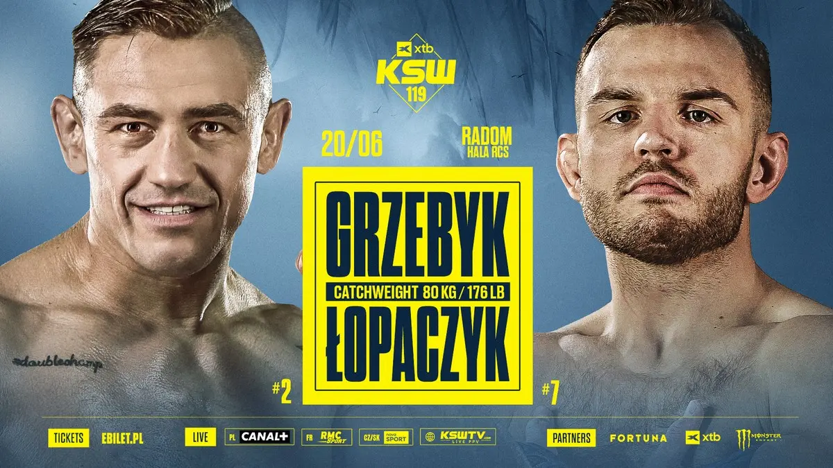 Andrzej Grzebyk kontra Tymoteusz Łopaczyk na gali XTB KSW 119