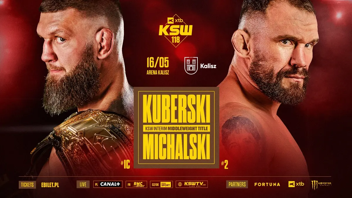 Kuberski vs. Michalski! Starcie o pas walką wieczoru gali XTB KSW 118 w Kaliszu