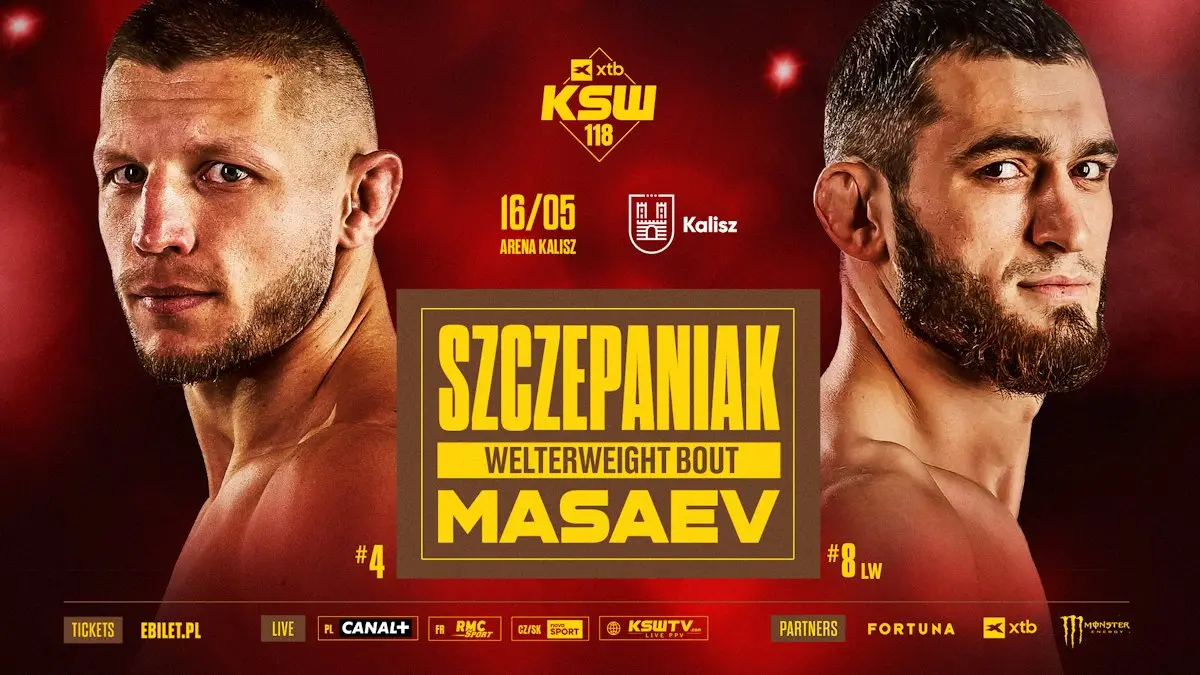 Artur Szczepaniak zmierzy się z Adamem Masaevem na gali XTB KSW 118 w Kaliszu