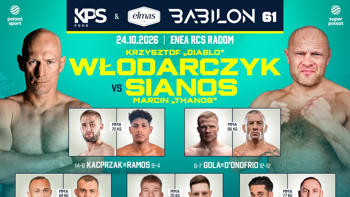 Babilon MMA 61: pełna karta gali w Radomiu