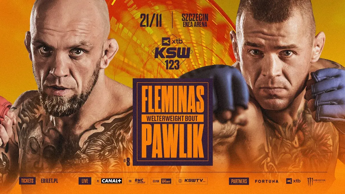 Fleminas zmierzy się z Pawlikiem na gali XTB KSW 123 w Szczecinie